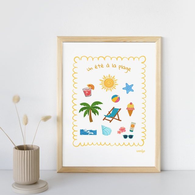 Affiche Un été à la plage