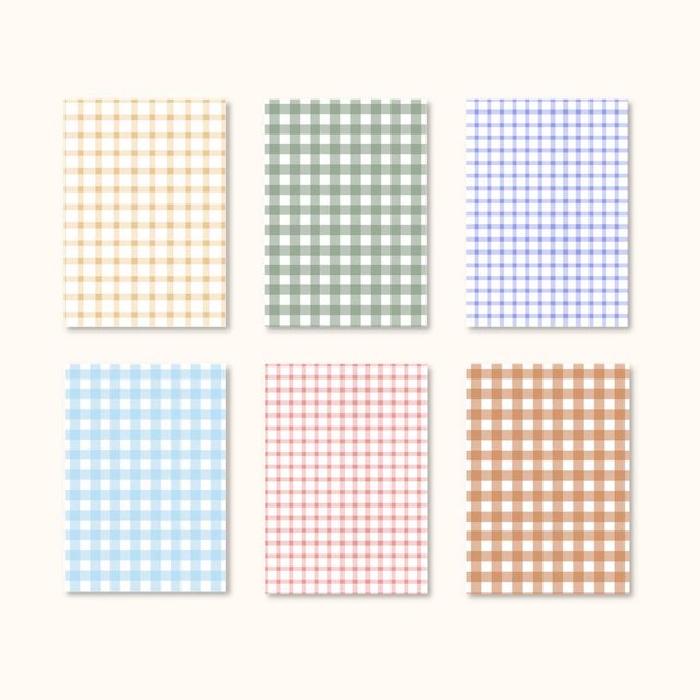 Lot de papiers scrapbooking vichy pastel